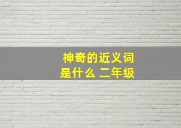 神奇的近义词是什么 二年级